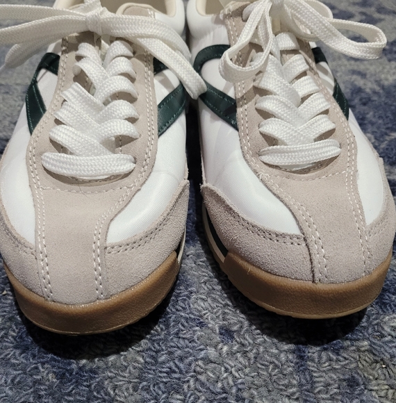 Tretorn Rawlins size 6.5 excellent condition dark/hunter green gray white retro - Picture 3 of 11